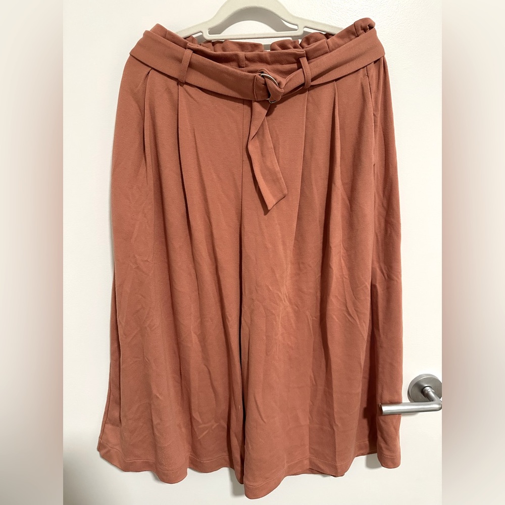 Uniqlo Wide Leg Pants Pink/Salmon